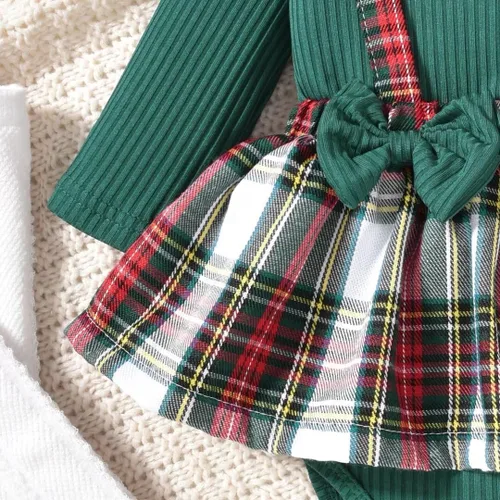 Vista 15 de Unutiylo Ropa de bebé recién nacida prematura con tirantes, traje de otoño e invierno, traje de manga larga con volantes