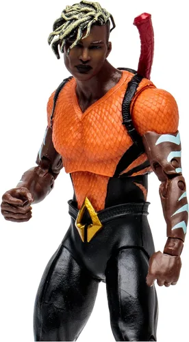 Vista 2 de McFarlane Toys DC Direct Page Punchers Aqualad - Figura de acción de 7 pulgadas con Aquaman Comic