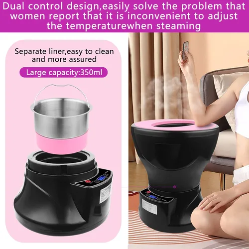 Vista 2 de TOKPELA Yoni - Olla de vapor, kit de vapor Yoni, kit V Steam at Home con 20 bolsas de hierbas Yoni, asiento Yoni para mujer, limpieza en V