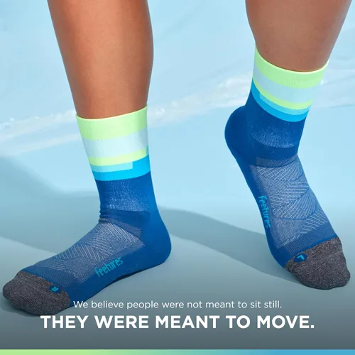 Vista 38 de Feetures Elite Light Cushion Mini Crew Sock - Calcetines deportivos con compresión dirigida