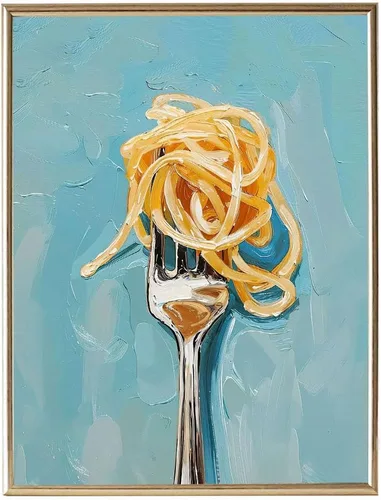 Vista 11 de Divertido arte de pared de cocina Servers In A Restaurant Poster Food Drinks Print Painting Vintage Pintura al óleo Impresiones Estéticas Retro