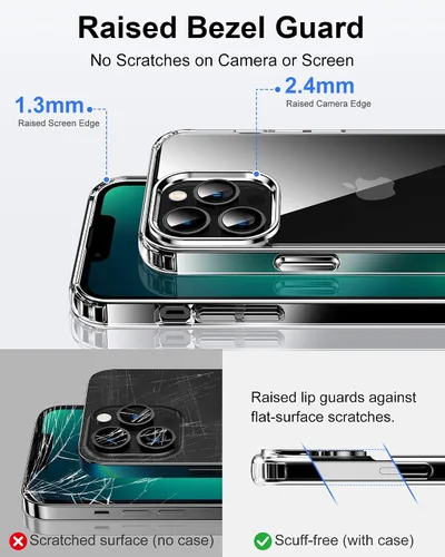 Vista 118 de HOOMIL Funda para iPhone 7 Plus/iPhone 8 Plus de 5.5 Pulgadas, sin amarillamiento, protección contra caídas, cubierta trasera dura transparente