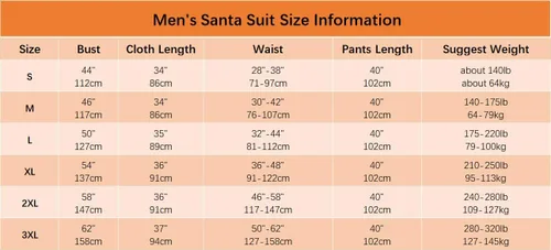 Vista 6 de Ahititi Disfraz de Papá Noel para hombres, traje de Papá Noel, para adultos, 11 piezas para hombre, de lujo, profesional, de Navidad, cosplay
