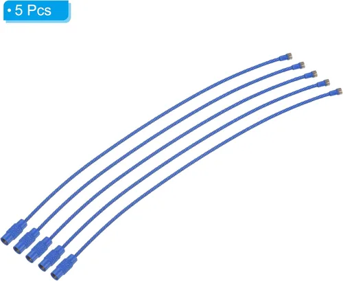 Vista 19 de PATIKIL Llavero de alambre Cables de acero titanio Llavero Loop para senderismo al aire libre
