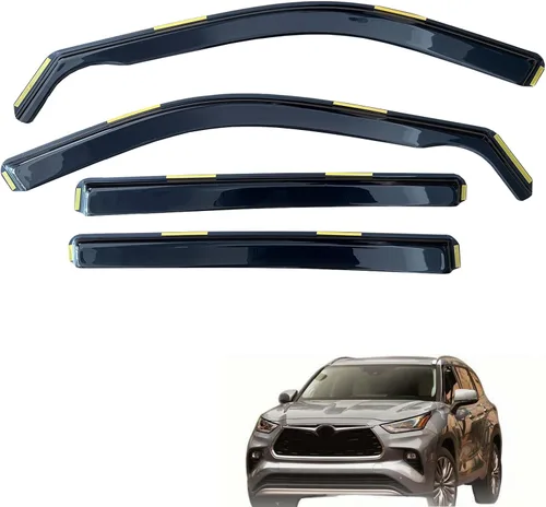 Vista 15 de inchannel - Visera de ventana compatible con Toyota 4Runner 2010-2024, protectores de lluvia, deflector de viento, humo, 4 piezas
