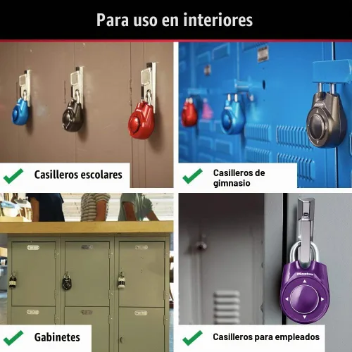 Vista 3 de Master Lock 1500iD Establece Tu Propio Candado de Combinación Direccional, Negro
