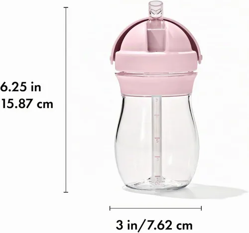 Vista 6 de OXO Tot Transitions - Vaso con pajita de 9 onzas - Blossom
