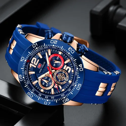 Vista 2 de AIMES Watch for Men Military Sport Waterproof Chronograph Mens Watches Analog Quartz Luminous Date Classic Stylish Fashion Casual Designer Wrist