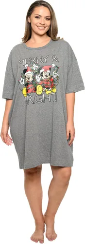 Vista 6 de Disney Camiseta de dormir para mujer, estampado de Mickey Minnie Mouse, talla única y grande