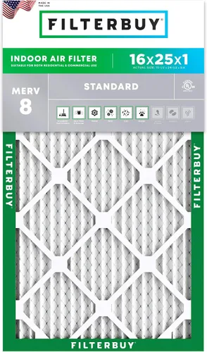 Vista 20 de Filterbuy - Filtro de aire MERV 8 de 8x14x1, defensa esencial contra el polvo y las alergias (1 unidad), filtros plisados electrostáticos