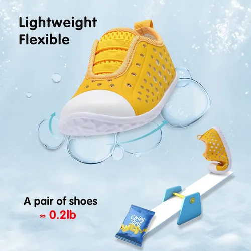 Vista 6 de Fires Zapatos de agua para niños y niñas, de secado rápido, transpirables, calcetines de agua descalzos para playa, natación, zapatos deportivos