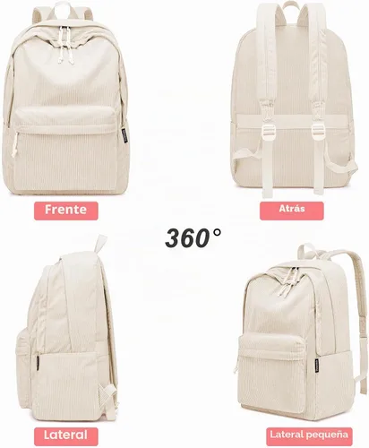 Vista 5 de ZUBOND Mochila para niñas y niños escolares, ligera, para adolescentes, estudiantes universitarios, mujeres y hombres, bonita mochila grande