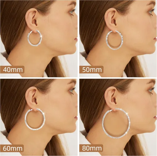 Vista 3 de Arracadas para boda con cristales de diamantes de imitación
