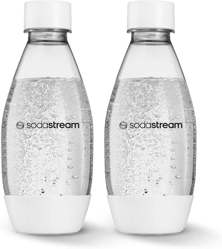 Vista 4 de SodaStream 0.5L Paquete Doble de Botellas delgadas aptas para lavavajillas (Negro)