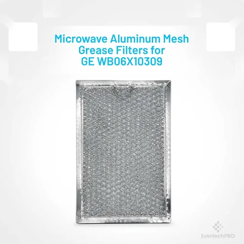 Vista 3 de EvertechPRO WB06X10309 - Juego de 2 filtros de grasa de repuesto para microondas GE 910457 AH228019 EA228019 PS228019