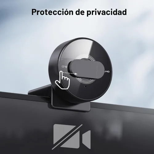 Vista 8 de EMEET C950 Cámara Web 4K para PC - Enfoque Automático PDAF, Cámara Web USB con Micrófono y Cubierta de Privacidad Física, 1080P@60FPS, USB 2.0