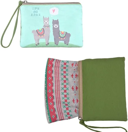 Vista 4 de Rantanto - Monedero, bolsa de lona con asa para maquillaje o celular), BG0023