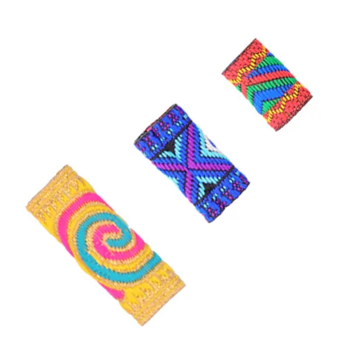 Vista 6 de Tubos de cuentas de rastas de tela, accesorios para el cabello, 24 piezas, estilo variado (varios colores)
