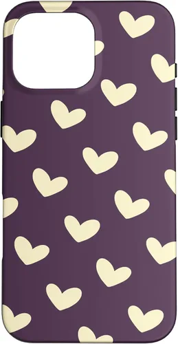 Vista 19 de Yellow Heart Pattern Minimalist Love Case for iPhone 16