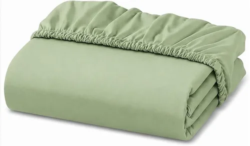Vista 16 de Sábana bajera ajustable de lujo suave de 600 hilos, 100% algodón egipcio, sábana bajera ajustable individual con elástico alrededor, se adapta a