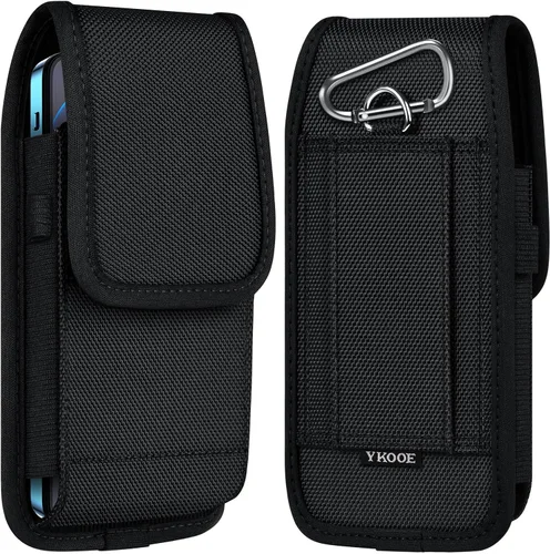 Vista 12 de ykooe Funda para Teléfono Móvil de Nylon con Hebilla Compatible con iPhone 17 16 15 14 13 12 11 y Modelos Pro, Samsung Galaxy S20 S21 S22 S23 S24