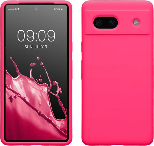 Vista 157 de kwmobile Funda Compatible con Google Pixel 6 Pro - Funda de Teléfono de Silicona TPU con Acabado Suave - Azul Caribe