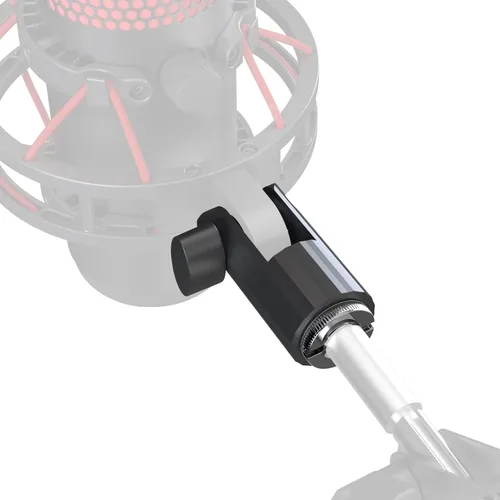 Vista 10 de CACENCAN Brazo articulado, soporte de micrófono giratorio de 360° con montaje de escritorio, brazo de micrófono de escritorio plegable con adaptador