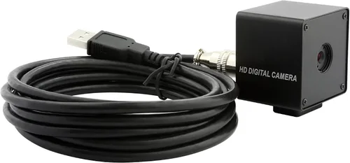 Vista 5 de ELP Módulo de cámara USB gran angular con enfoque automático de 5 mp con carcasa de metal OV5640 Mini UVC USB2.0 Lightburn cámara grabador láser