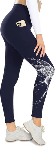 Vista 19 de NexiEpoch - Leggings de forro polar para mujer, pantalones de yoga de invierno de cintura alta, control de abdomen, suaves, térmicos, cálidos