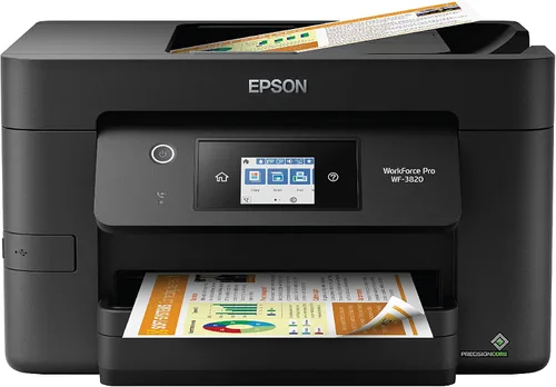Vista 6 de Epson Workforce Pro WF-3820 Impresora inalámbrica a color todo en uno Print, scan, copy, fax; up to 21 ppm, 35-sheet ADF, auto 2-sided, 250-sheet