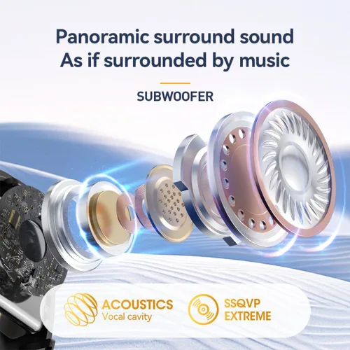 Vista 5 de Piluyaa Auriculares para dormir con Bluetooth en el oído, auriculares ligeros, mini tapones invisibles para los oídos, diseño pequeño para personas