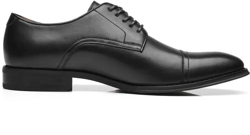 Vista 3 de Zapatos de vestir de encaje Oxford con punta de casquillo clásica para hombre