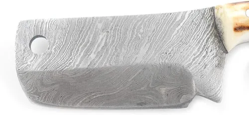 Vista 4 de Colección Real Damascu-Blade Cuchilla Fija Mini Chef Cleaver