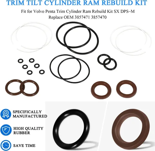 Vista 2 de Yoursme para Volvo Penta Trim Cylinder Ram Kit de reconstrucción SX DPS -M 3857471 3857470 FSM007