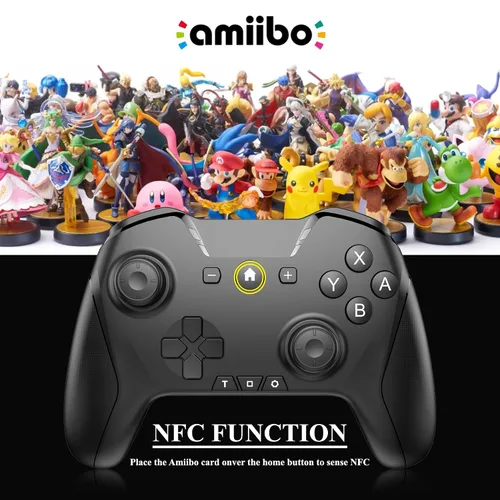 Vista 2 de PlayHard Switch Controller, Wireless Switch Pro Controllers with Thumb Grip Caps for SWITCHOLEDLITE, Remote Gamepad for Switch Pro, Programmable