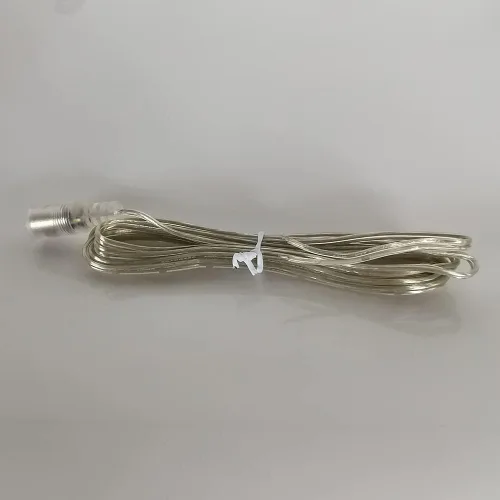 Vista 5 de LED Lighting - Cable de extensión de CC transparente de 6.56 pies, cable de alimentación hembra de 0.2 in x 0.1 in para seguridad de CCTV