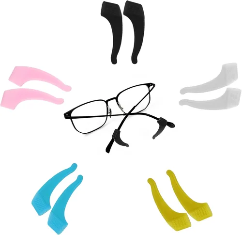 Vista 9 de 5 pares de pinzas para los ojos, adecuados para niños, adultos, deportes, gafas, clips para gafas, ganchos de clip para la oreja