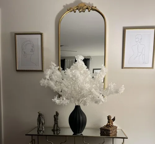 Vista 6 de Pusuny Decoración de Ramas Artificiales Falsas de Flor de Cerezo, 35 Pulgadas para Jarrón Alto de Piso Utilizado como Decoración del Hogar de Boda
