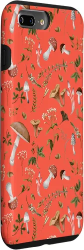Vista 3 de Funda para iPhone 7 Plus/8 Plus con diseño de flores silvestres y flores de color naranja claro