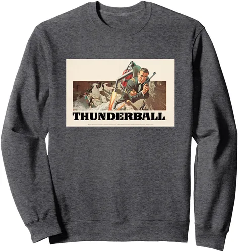 Vista 5 de Official James Bond 007 Sudadera Thunderball, Negro