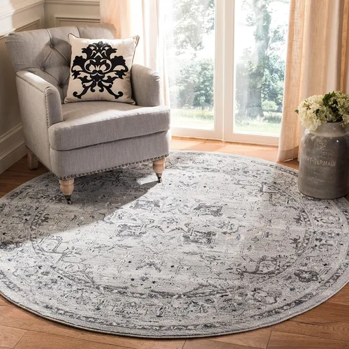 Vista 22 de SAFAVIEH - Alfombra decorativa de la colección Charleston, 2 pies x 4 pies, marfil y azul marino, diseño tradicional, ideal para áreas de alto