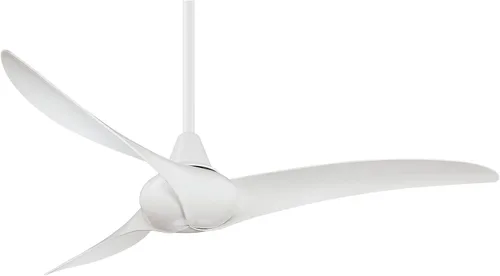 Vista 12 de Minka-Aire F843-WH ventilador de techo con control remoto de 52 pulgadas, ondulado, color blanco. Koa desgastado