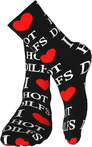 Vista 6 de Calcetines deportivos para hombre y mujer, con diseño de corazón, 15.7in