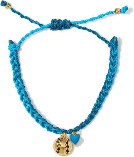 Vista 5 de GIMMEDAT Pulsera deportiva de oro con corazón de sóftbol, 100% impermeable, ajustable, regalo de joyería para equipos
