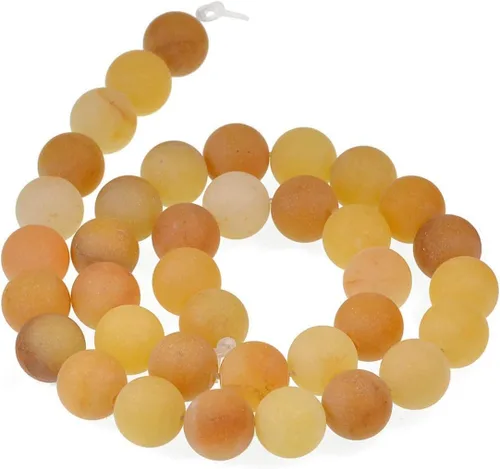 Vista 2 de AD Beads Cuentas sueltas de piedras preciosas esmeriladas mate natural de 0.157 in, 0.236 in, 0.315 in, 0.394 in, 0.472 in (0.157 in, amatista mate)