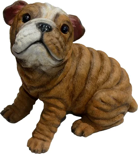 Vista 12 de Punch-Boxer Puppy M by Michael Carr Designs - Figura de perro cachorro para exteriores, para jardines, patios y césped (80108)