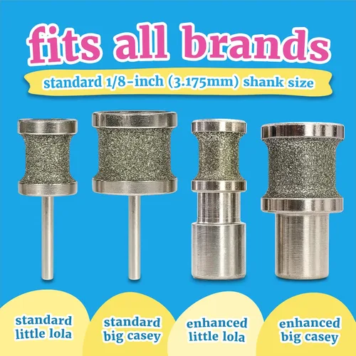 Vista 5 de Diamondg Broca para molinillo de uñas para perro, 1 paquete – Compatible con Dremel, broca de diamante para uñas de mascotas con cuerpo de grano 60