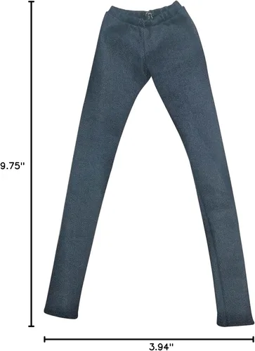 Vista 8 de Gazechimp Pantalones de lápiz coloridos para muñecas de 1/4 para ropa de muñeca BJD, pantalones ajustados, azul