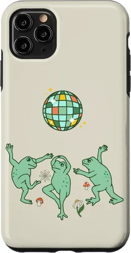 Vista 13 de Funny Frog Disco Dance 70s 80s Groovy Hippie Funky Party Case para iPhone 16