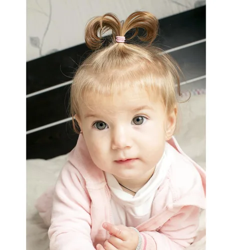 Vista 6 de 200 lazos pequeños para el cabello, lazos para el pelo de bebé 200pcs/20colors